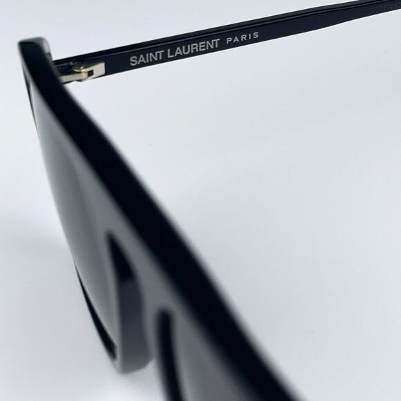 NEW Saint Laurent SL590 001 Black Aviator Unisex Sunglasses - Picture 9 of 12